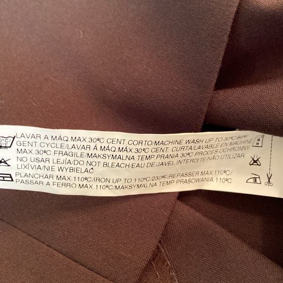 ZARA Basic - brown midi skirt. Size 8 - Picture 5 of 10